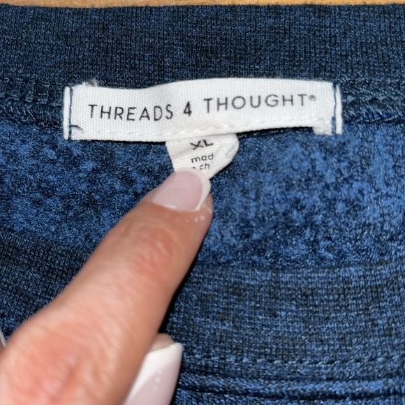 Threads 4 Thought Thatcher Piping Crewneck - Picture 4 of 5
